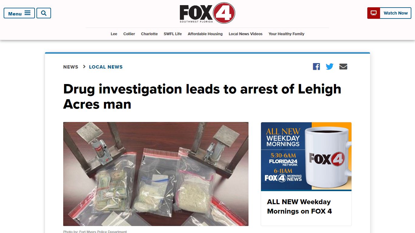 Drug investigation leads to arrest of Lehigh Acres man